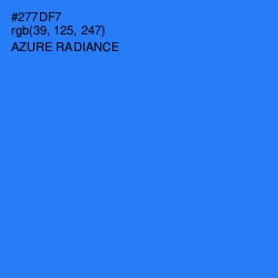 #277DF7 - Azure Radiance Color Image