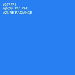 #277FF1 - Azure Radiance Color Image