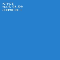 #2780CE - Curious Blue Color Image