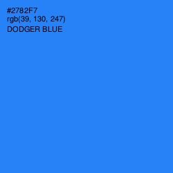 #2782F7 - Dodger Blue Color Image