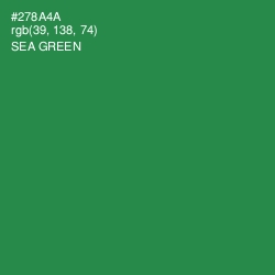 #278A4A - Sea Green Color Image