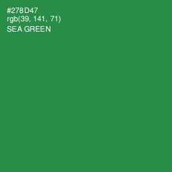 #278D47 - Sea Green Color Image