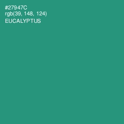 #27947C - Eucalyptus Color Image