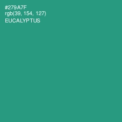 #279A7F - Eucalyptus Color Image
