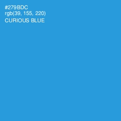 #279BDC - Curious Blue Color Image