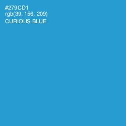 #279CD1 - Curious Blue Color Image