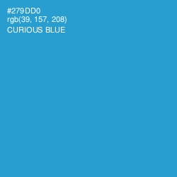 #279DD0 - Curious Blue Color Image