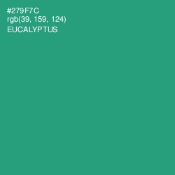 #279F7C - Eucalyptus Color Image