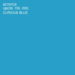 #279FC8 - Curious Blue Color Image
