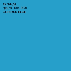 #279FCB - Curious Blue Color Image