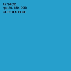 #279FCD - Curious Blue Color Image