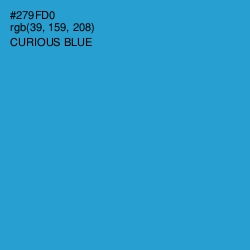 #279FD0 - Curious Blue Color Image