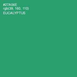 #27A06E - Eucalyptus Color Image