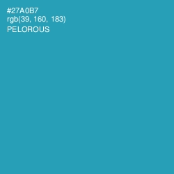 #27A0B7 - Pelorous Color Image