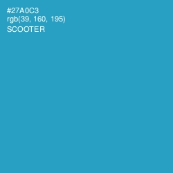 #27A0C3 - Scooter Color Image