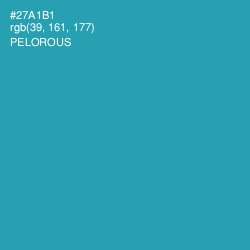 #27A1B1 - Pelorous Color Image