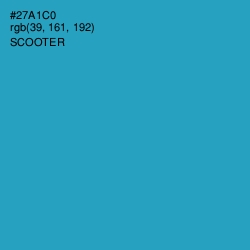 #27A1C0 - Scooter Color Image