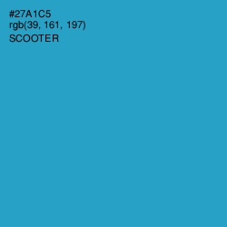 #27A1C5 - Scooter Color Image