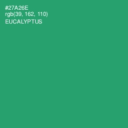 #27A26E - Eucalyptus Color Image