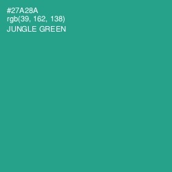 #27A28A - Jungle Green Color Image