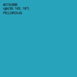 #27A3BB - Pelorous Color Image