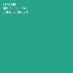 #27A589 - Jungle Green Color Image