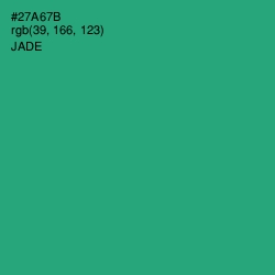 #27A67B - Jade Color Image