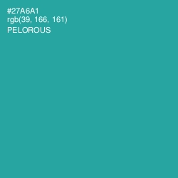 #27A6A1 - Pelorous Color Image