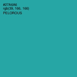#27A6A6 - Pelorous Color Image