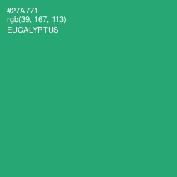 #27A771 - Eucalyptus Color Image