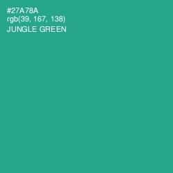 #27A78A - Jungle Green Color Image