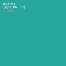 #27A79D - Keppel Color Image