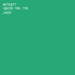 #27A877 - Jade Color Image