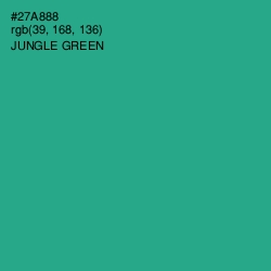 #27A888 - Jungle Green Color Image