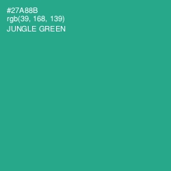 #27A88B - Jungle Green Color Image