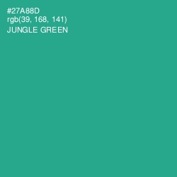 #27A88D - Jungle Green Color Image