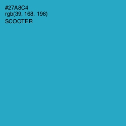 #27A8C4 - Scooter Color Image