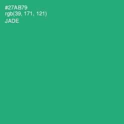 #27AB79 - Jade Color Image