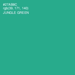 #27AB8C - Jungle Green Color Image