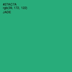 #27AC7A - Jade Color Image