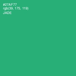 #27AF77 - Jade Color Image