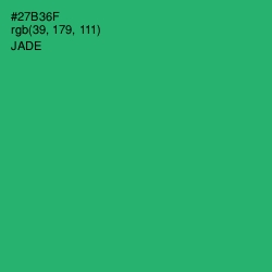 #27B36F - Jade Color Image