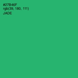 #27B46F - Jade Color Image