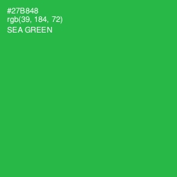 #27B848 - Sea Green Color Image