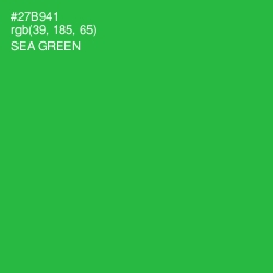 #27B941 - Sea Green Color Image