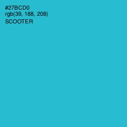 #27BCD0 - Scooter Color Image