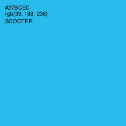 #27BCEC - Scooter Color Image