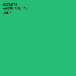 #27BD74 - Jade Color Image