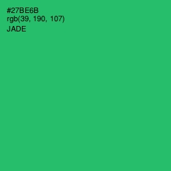 #27BE6B - Jade Color Image