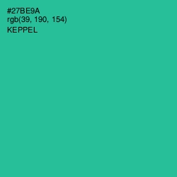 #27BE9A - Keppel Color Image